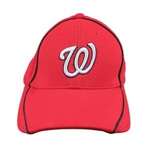 Washington‎ Nationals New Era MLB Authentic Collection Red Wool Hat Cap M/L